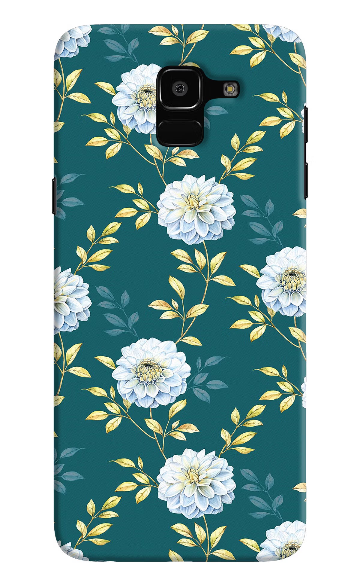 Flowers Samsung J6 Hard Case Back Cover by Casekaro