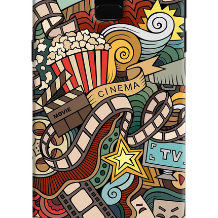 Cinema Abstract Samsung J6 Hard Case Back Cover by Casekaro