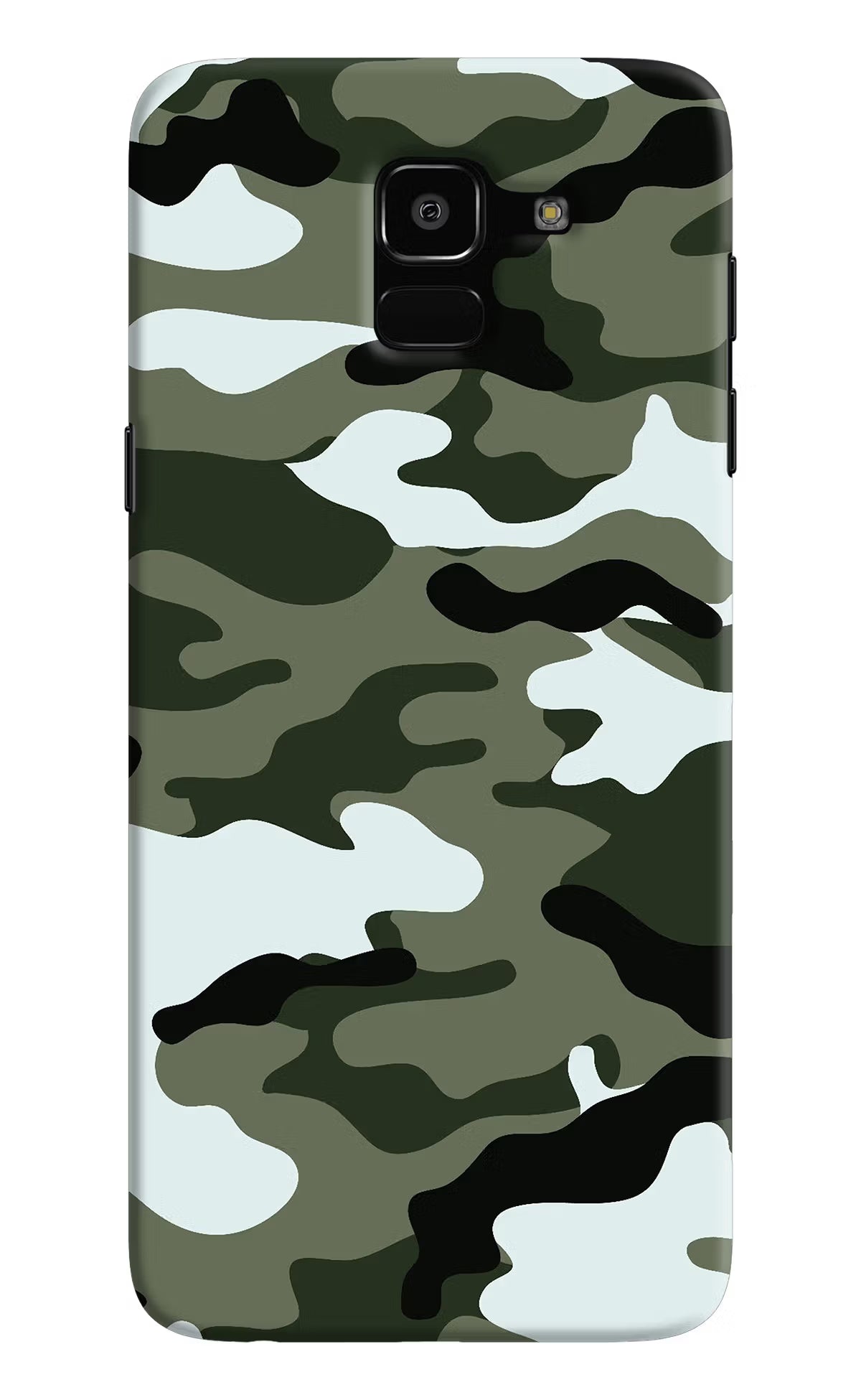 Camouflage Samsung J6 Hard Case Back Cover by Casekaro