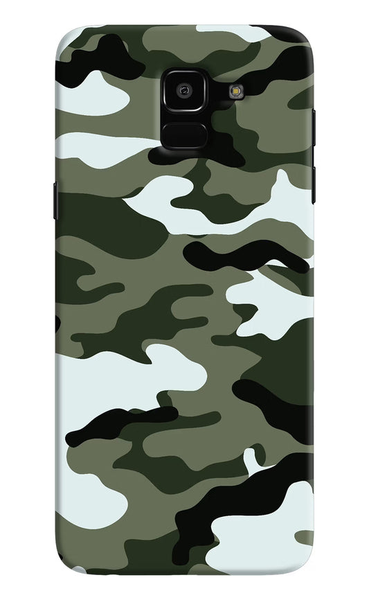 Camouflage Samsung J6 Hard Case Back Cover by Casekaro