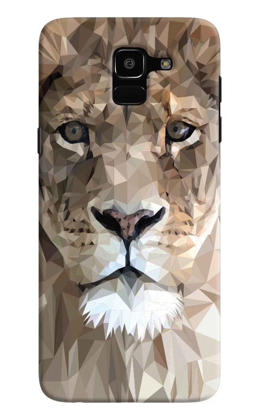 Lion Art Samsung J6 Hard Case Back Cover by Casekaro