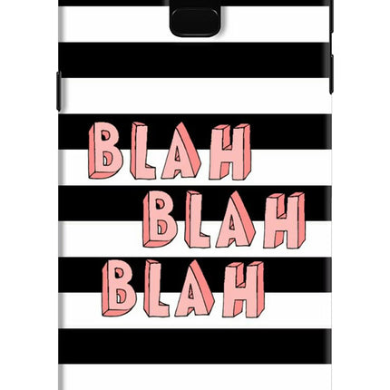Blah Blah Blah Samsung J6 Hard Case Back Cover by Casekaro