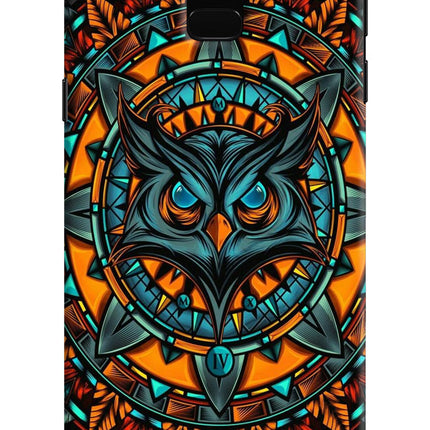 Angry Owl Art Samsung J6 Hard Case Back Cover by Casekaro