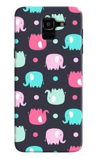 Elephants Samsung J6 Hard Case Back Cover by Casekaro