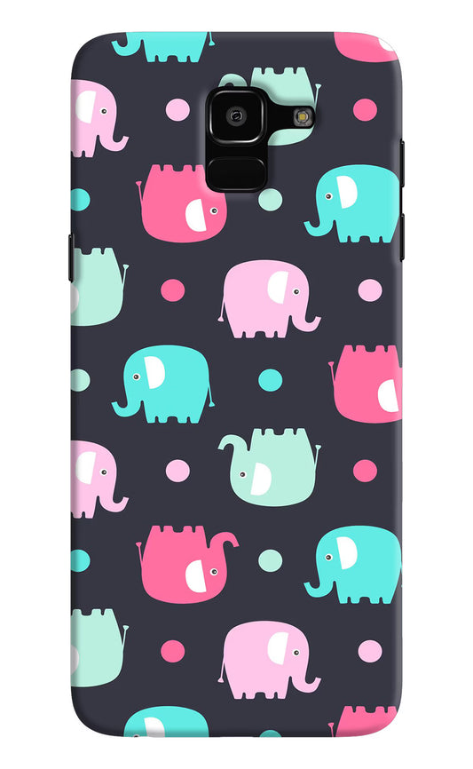 Elephants Samsung J6 Hard Case Back Cover by Casekaro