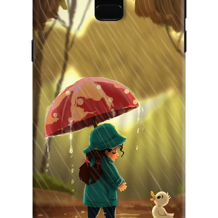 Rainy Day Samsung J6 Hard Case Back Cover by Casekaro