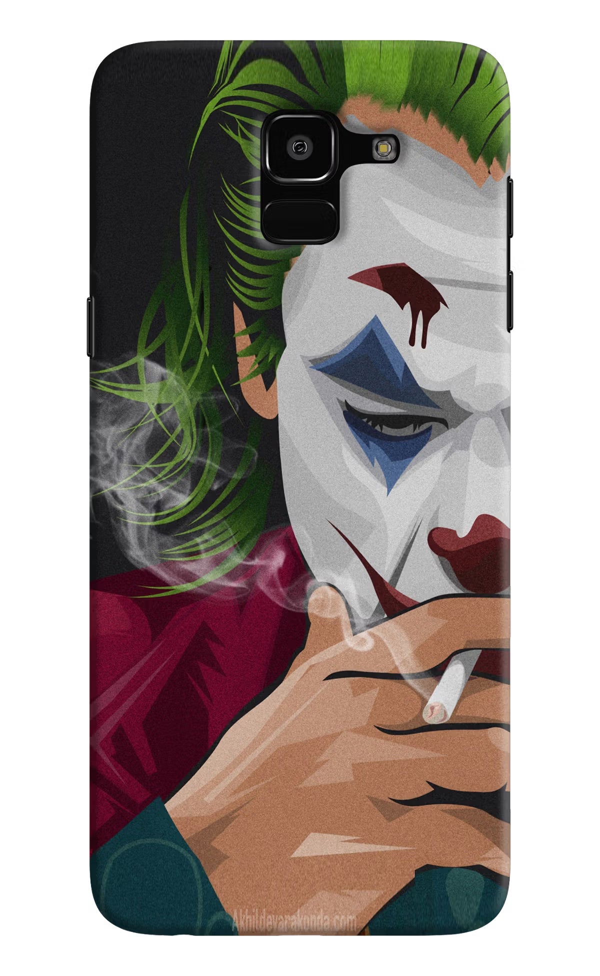Joker Smoking Samsung J6 Hard Case Back Cover by Casekaro