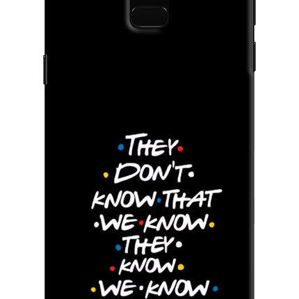 FRIENDS Dialogue Samsung J6 Hard Case Back Cover by Casekaro