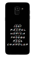 FRIENDS Character Samsung J6 Hard Case Back Cover by Casekaro