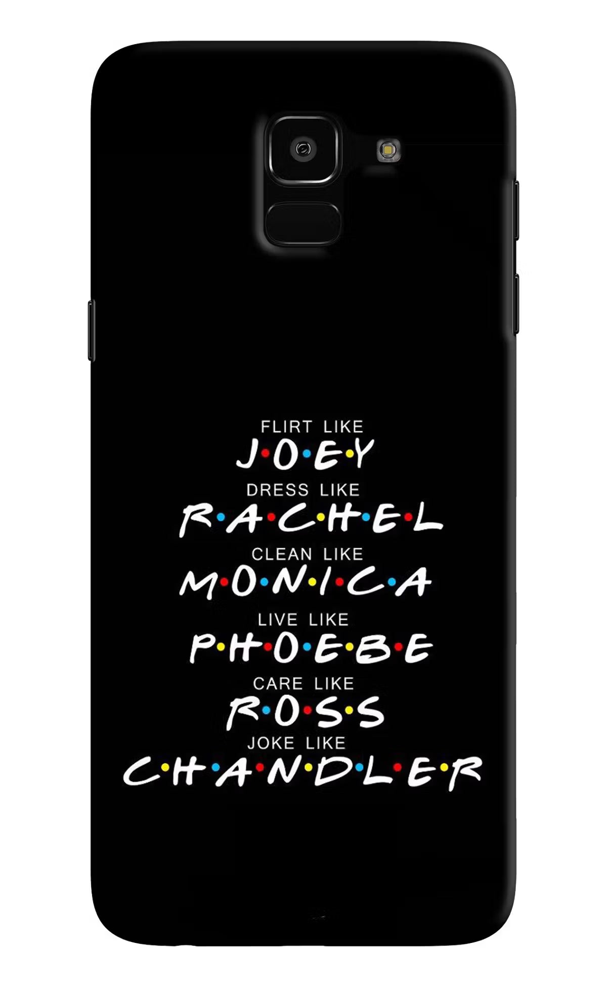 FRIENDS Character Samsung J6 Hard Case Back Cover by Casekaro