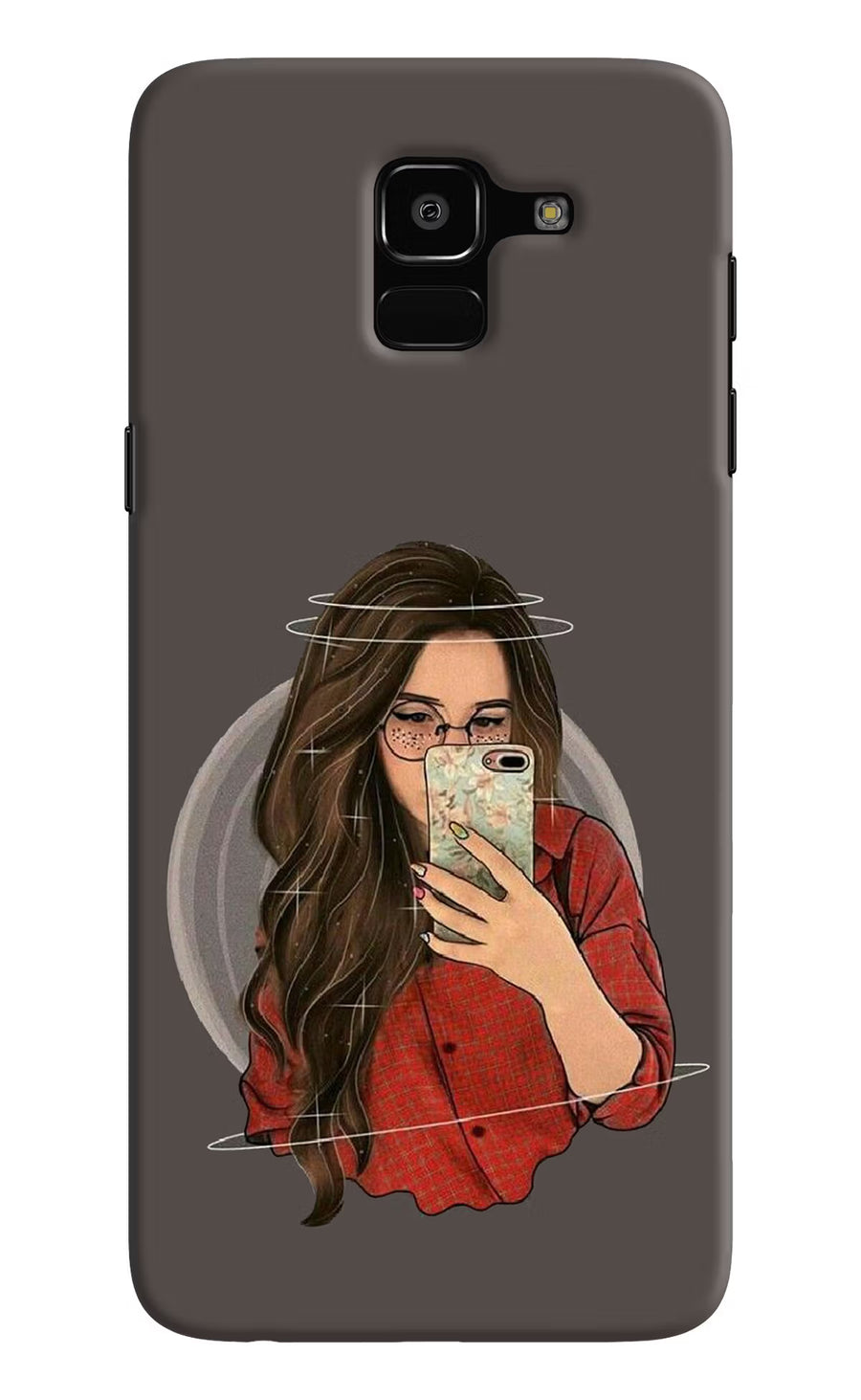 Selfie Queen Samsung J6 Back Cover, Hard case