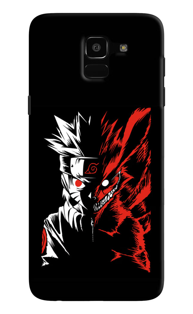 Naruto Two Face Samsung J6 Hard Case Back Cover by Casekaro