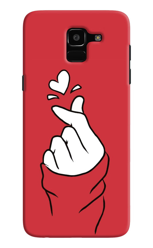 Korean Love Sign Samsung J6 Hard Case Back Cover by Casekaro