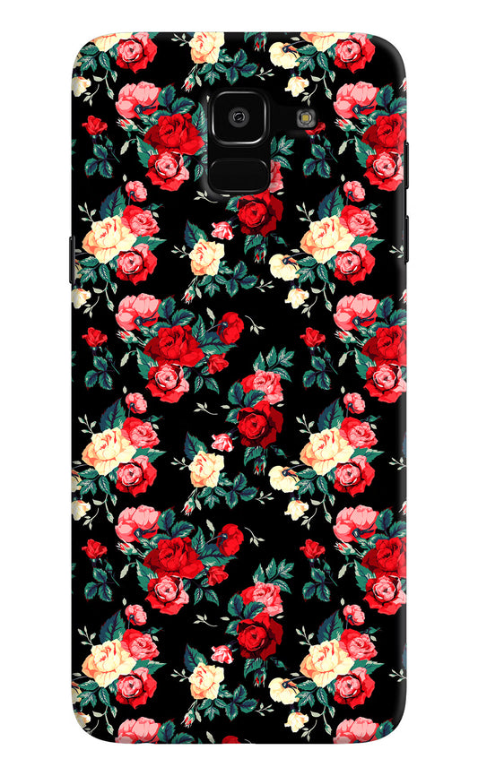 Rose Pattern Samsung J6 Hard Case Back Cover by Casekaro