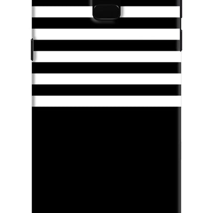 Black and White Print Samsung J6 Hard Case Back Cover by Casekaro