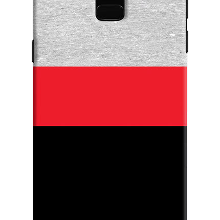Tri Color Pattern Samsung J6 Hard Case Back Cover by Casekaro