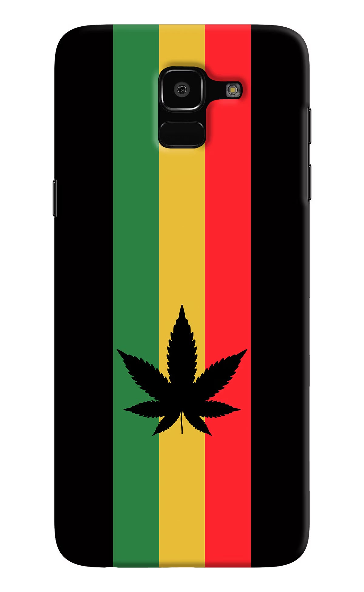 Weed Flag Samsung J6 Hard Case Back Cover by Casekaro