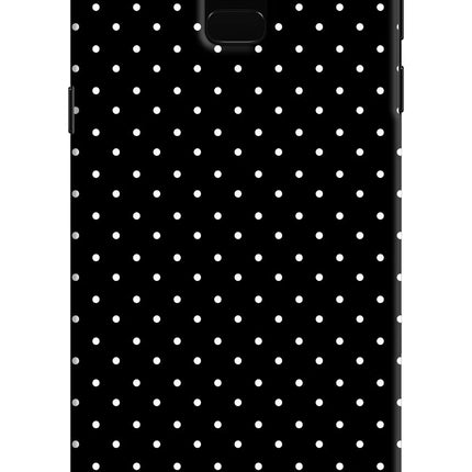 White Dots Samsung J6 Hard Case Back Cover by Casekaro