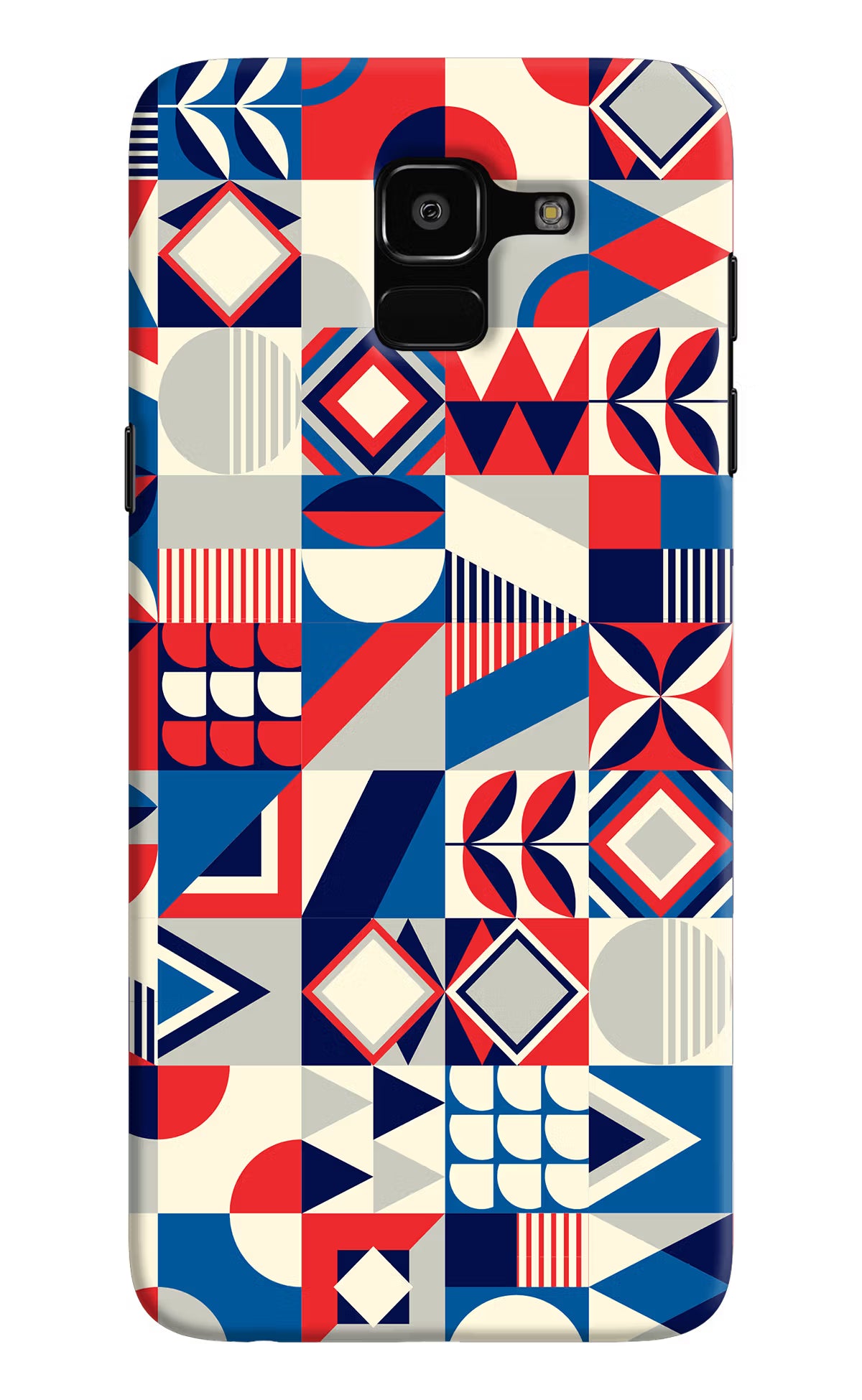 Colorful Pattern Samsung J6 Hard Case Back Cover by Casekaro