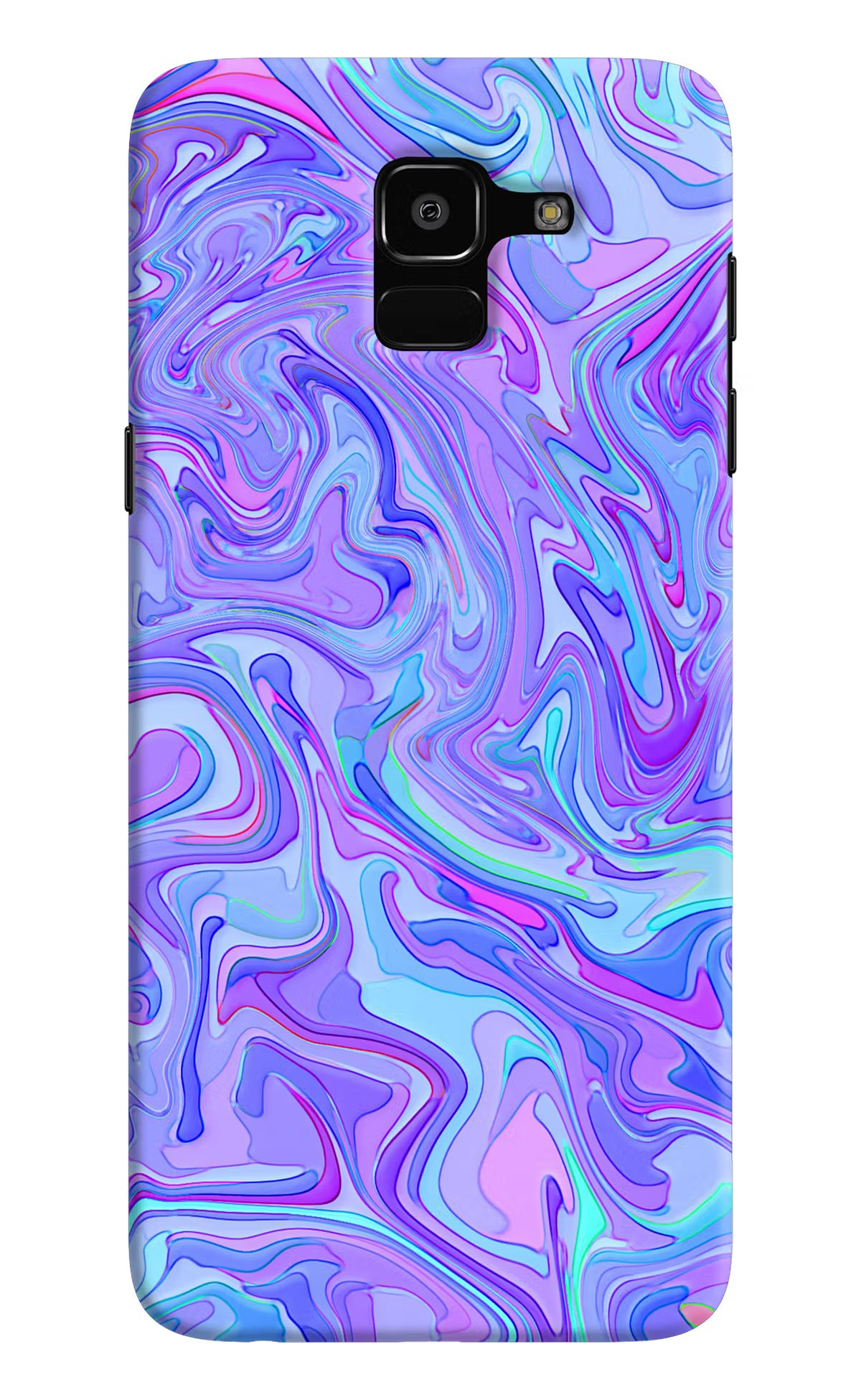 Glitter Samsung J6 Hard Case Back Cover by Casekaro