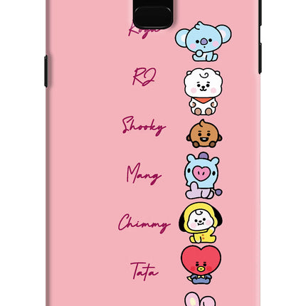 BTS names Samsung J6 Hard Case Back Cover by Casekaro