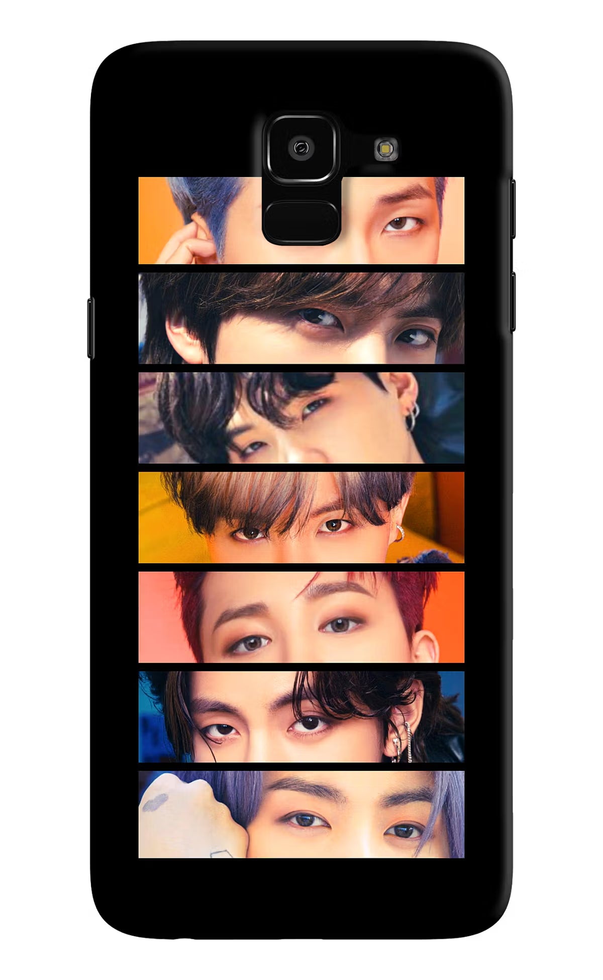 BTS Eyes Samsung J6 Hard Case Back Cover by Casekaro