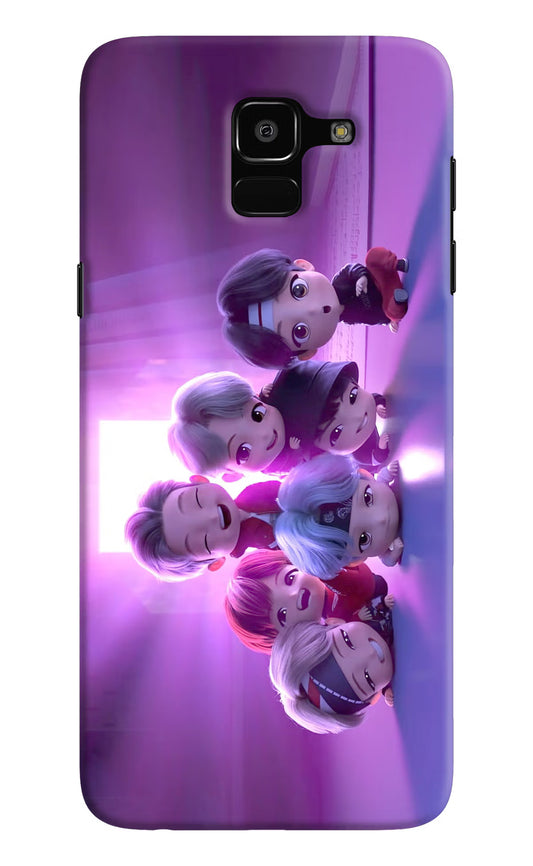 BTS Chibi Samsung J6 Hard Case Back Cover by Casekaro