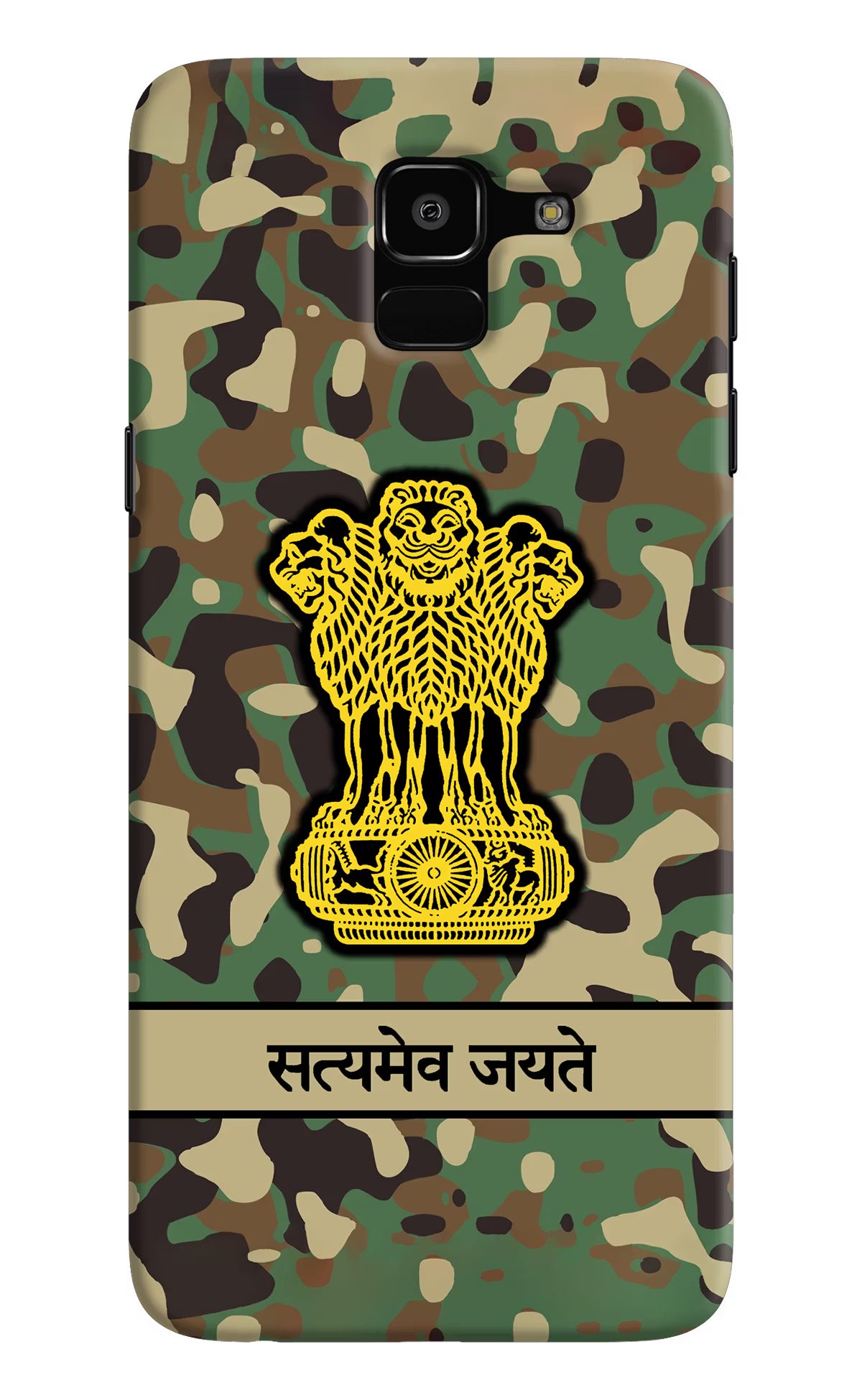 Satyamev Jayate Army Samsung J6 Hard Case Back Cover by Casekaro