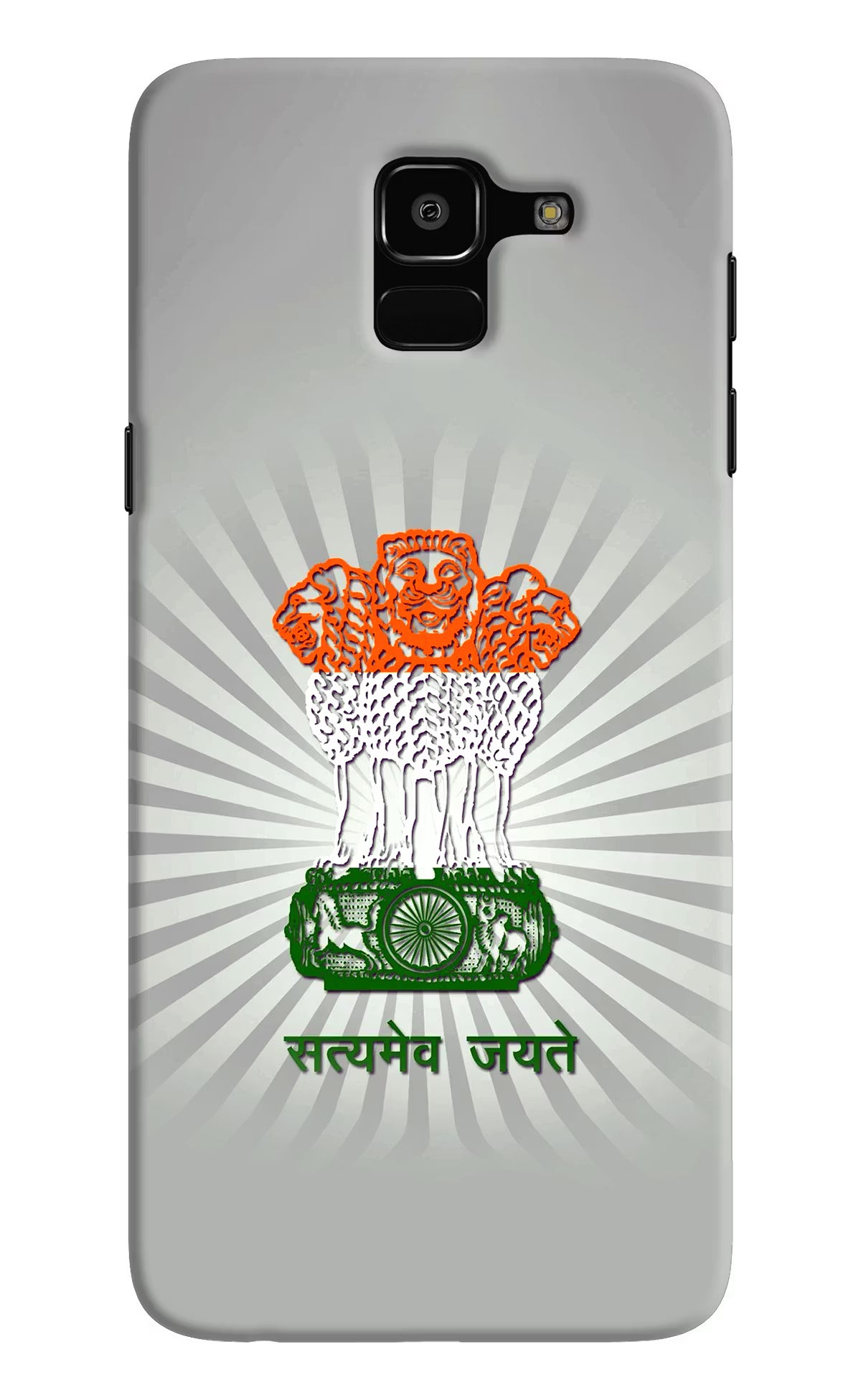 Satyamev Jayate Art Samsung J6 Hard Case Back Cover by Casekaro