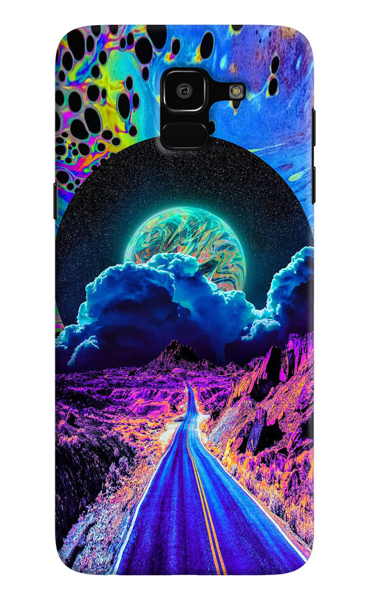 Psychedelic Painting Samsung J6 Hard Case Back Cover by Casekaro