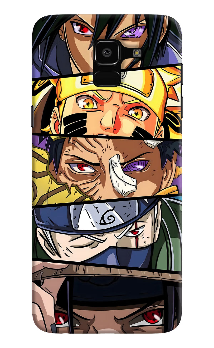 Naruto Character Samsung J6 Back Cover, Hard case