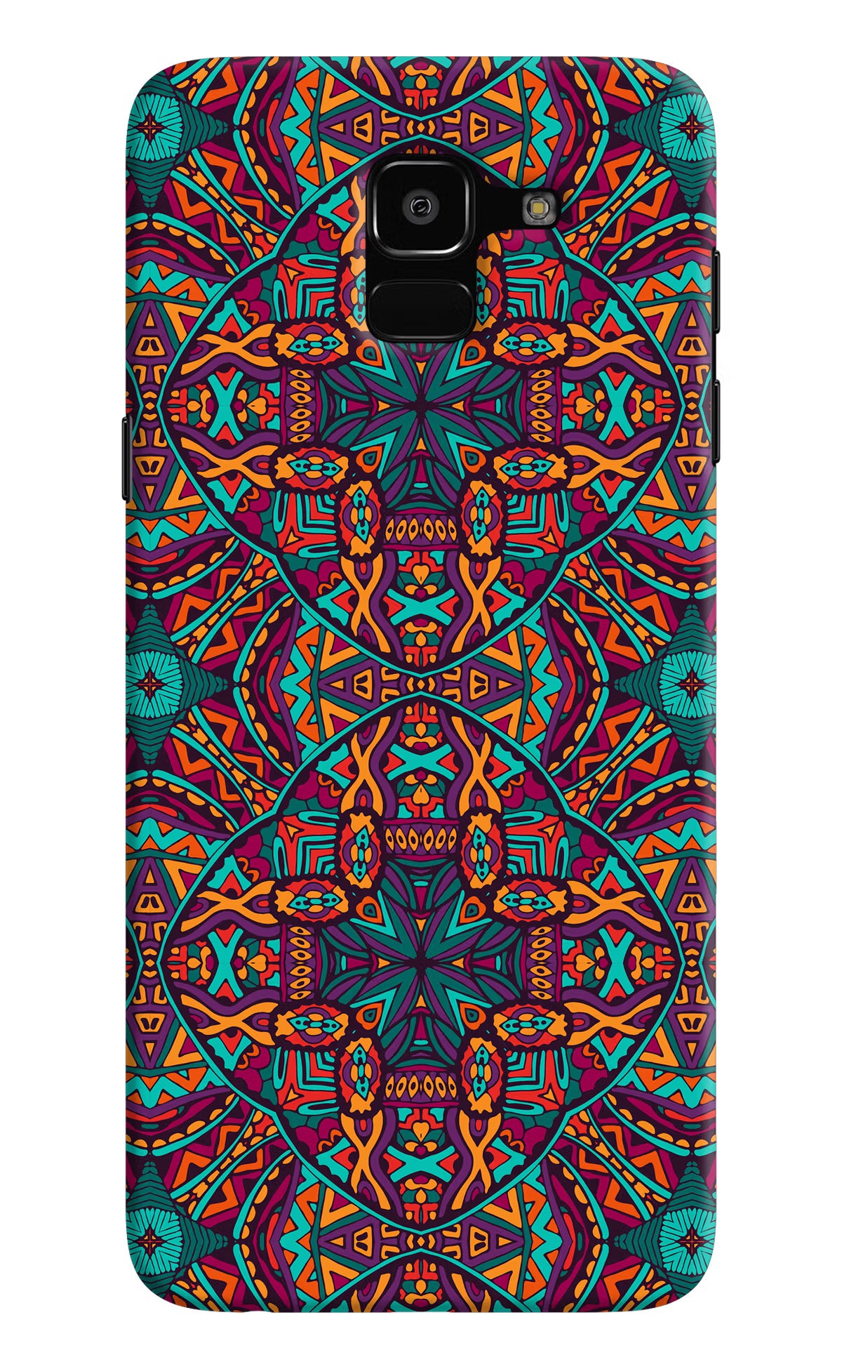 Colour Mandala Samsung J6 Hard Case Back Cover by Casekaro