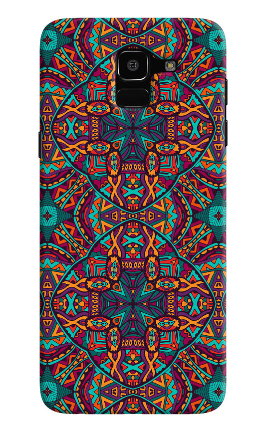 Colour Mandala Samsung J6 Hard Case Back Cover by Casekaro