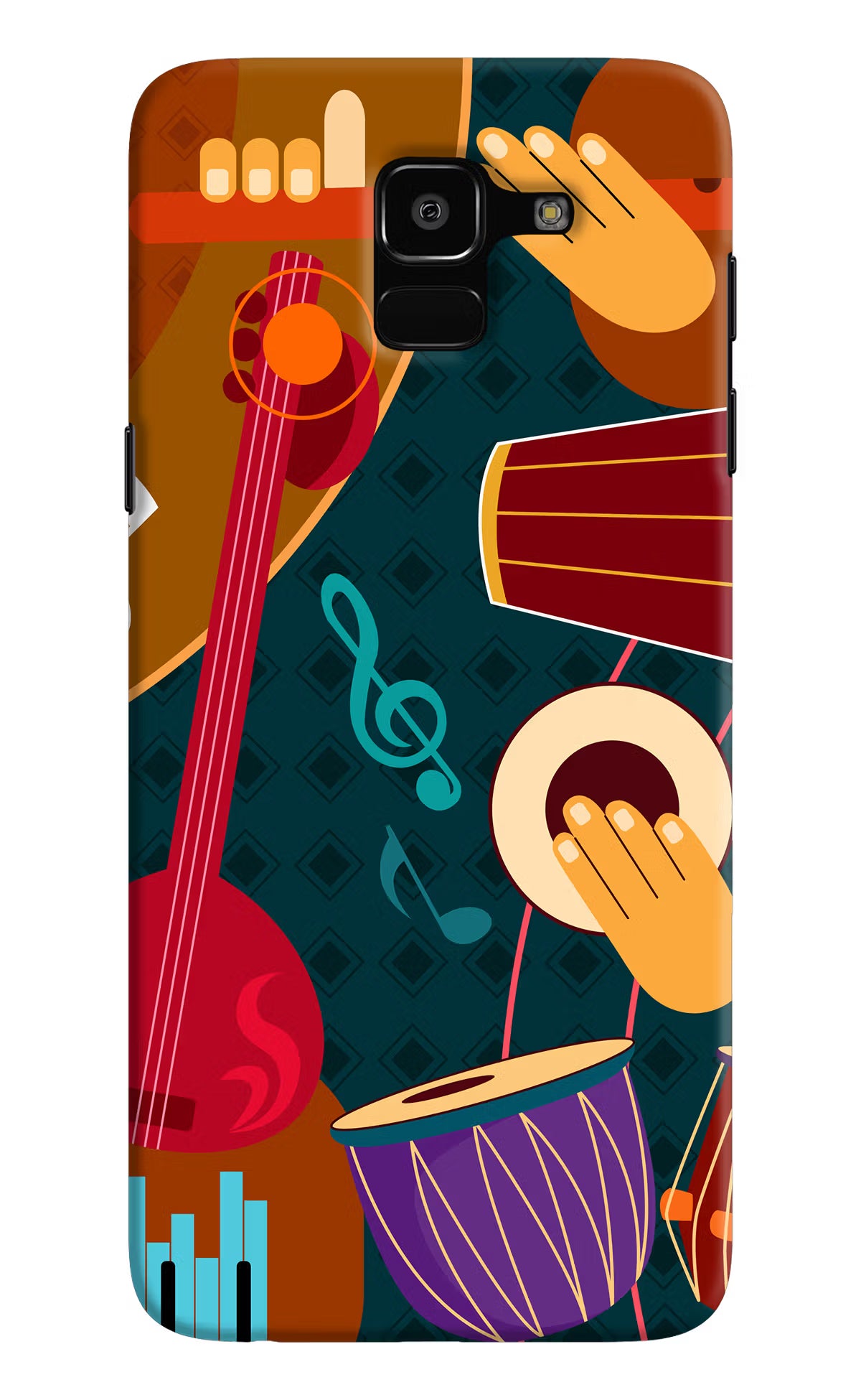 Music Instrument Samsung J6 Hard Case Back Cover by Casekaro
