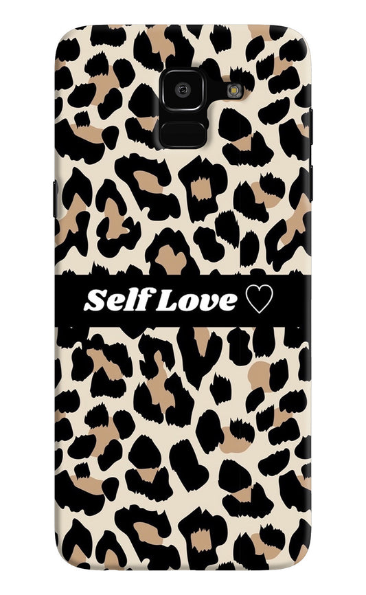 Leopard Print Self Love Samsung J6 Back Cover