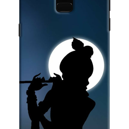 Shri Krishna Silhouette Samsung J6 Hard Case Back Cover by Casekaro