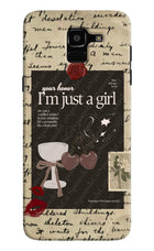 I am just a girl Samsung J6 Hard Case Back Cover by Casekaro