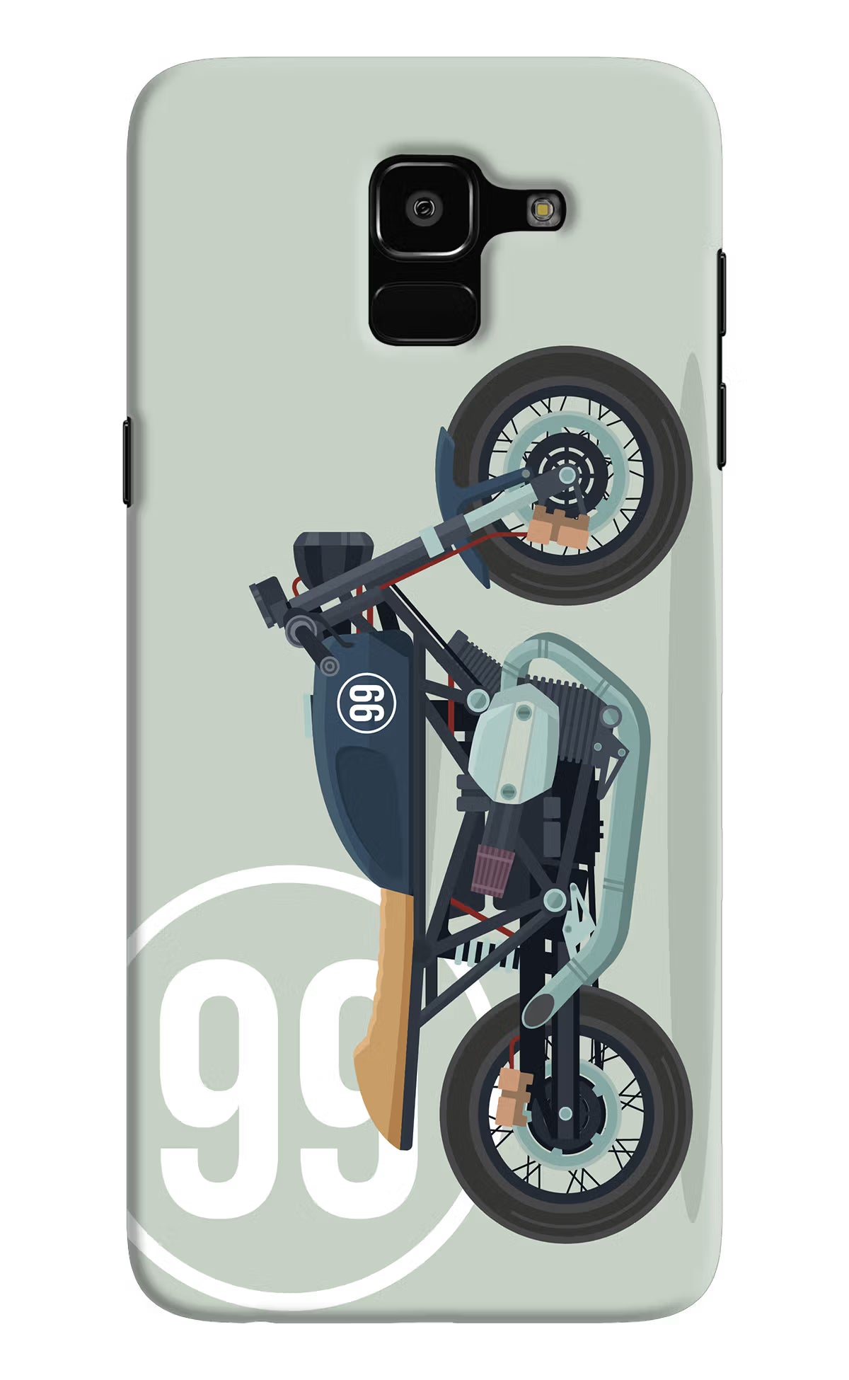 Classic Cafe Racer 99 Samsung J6 Hard Case Back Cover by Casekaro