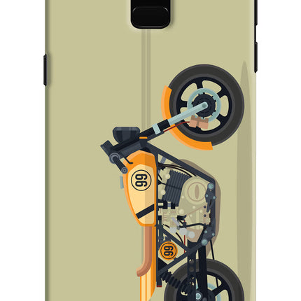 Vertical Speedster Samsung J6 Hard Case Back Cover by Casekaro