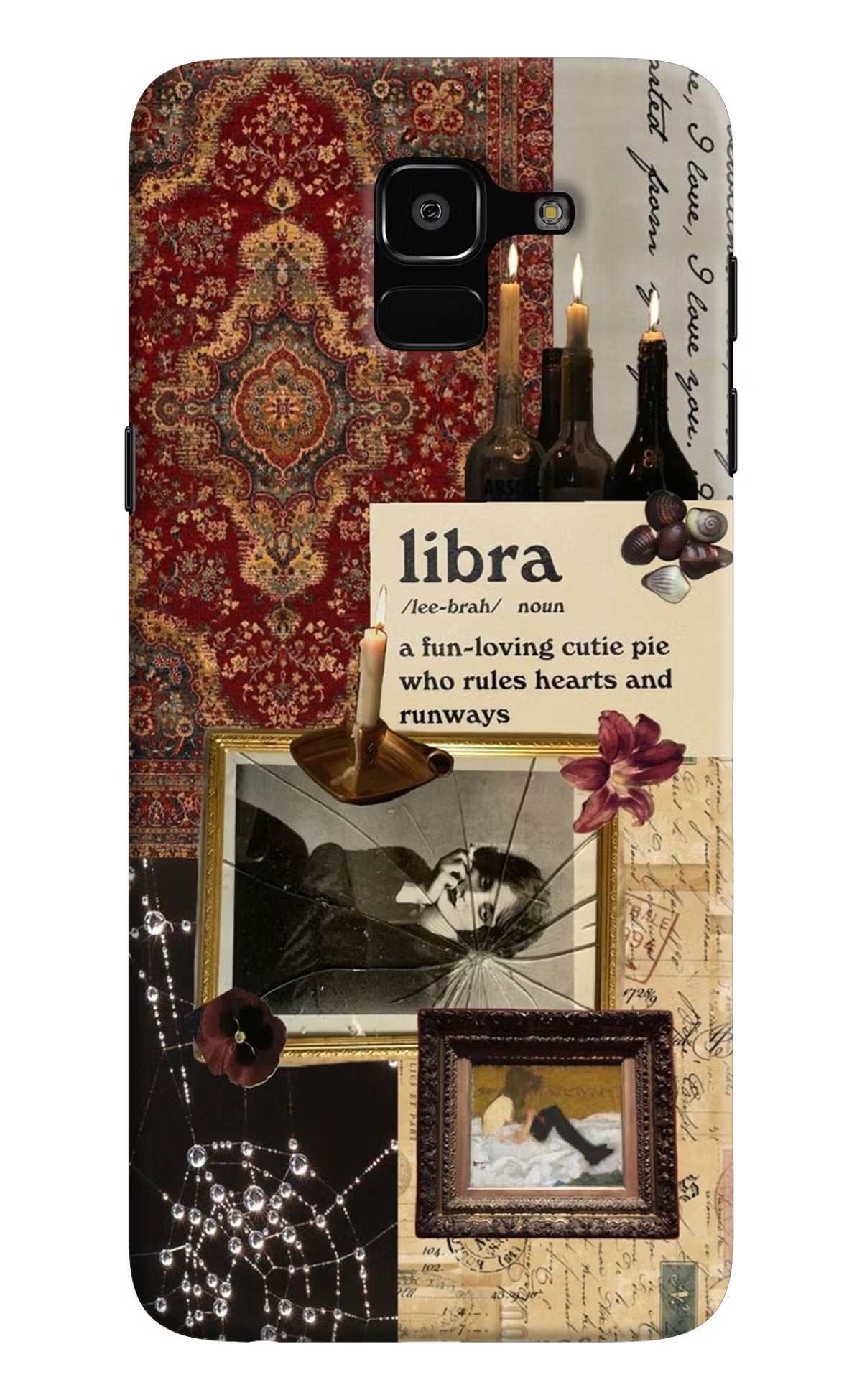 Libra Zodiac Samsung J6 Hard Case Back Cover by Casekaro