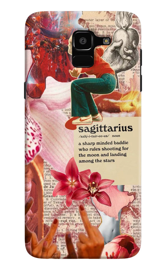 Sagittarius Zodiac Samsung J6 Hard Case Back Cover by Casekaro