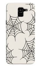 Spider Web Samsung J6 Hard Case Back Cover by Casekaro