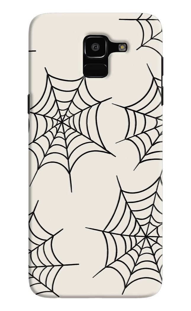 Spider Web Samsung J6 Hard Case Back Cover by Casekaro