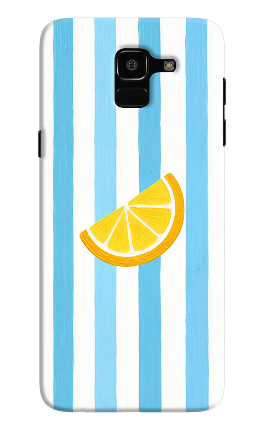 Summer Lemon Samsung J6 Hard Case Back Cover by Casekaro