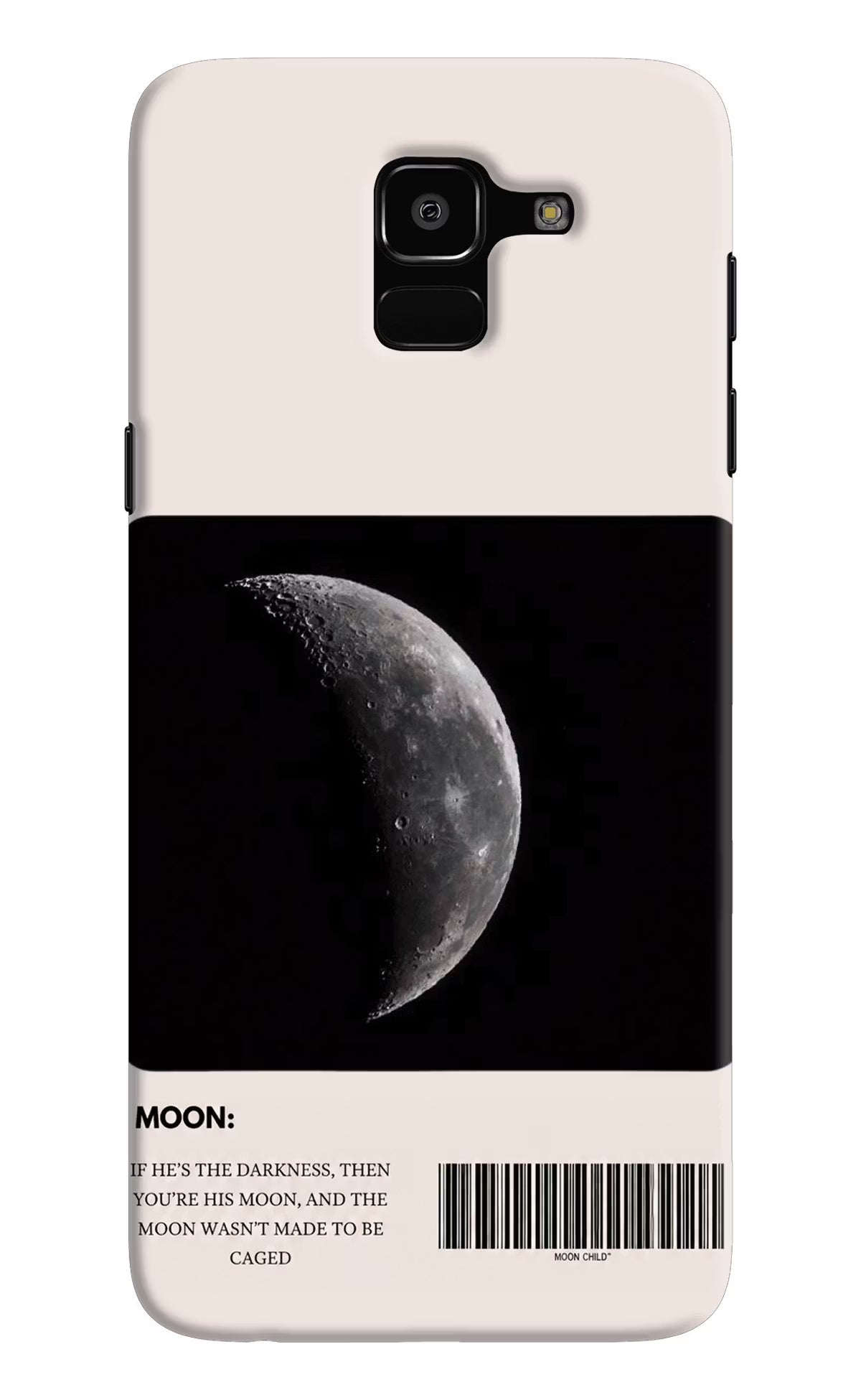 Moon Phase Samsung J6 Hard Case Back Cover by Casekaro