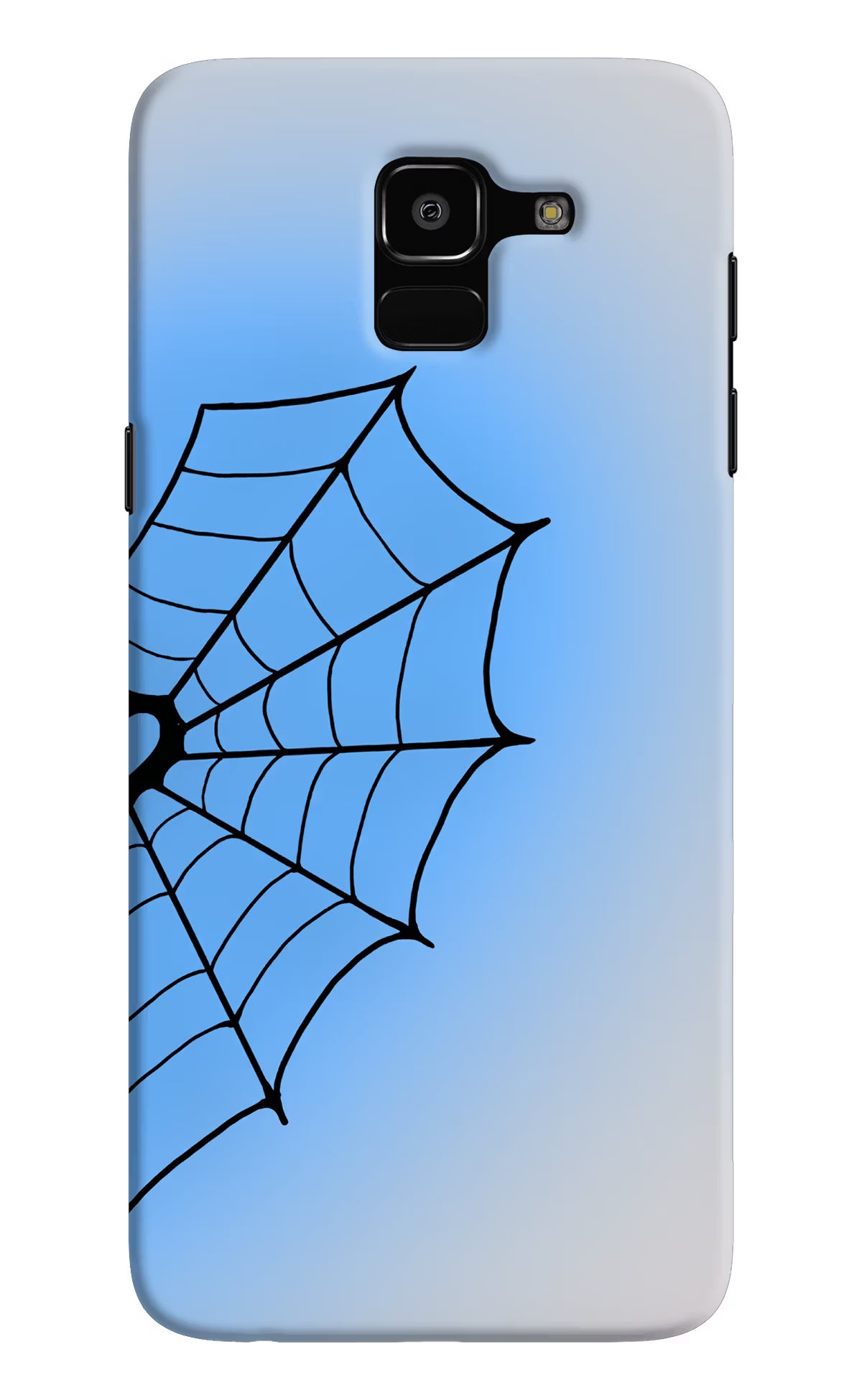 Blue Web Samsung J6 Back Cover