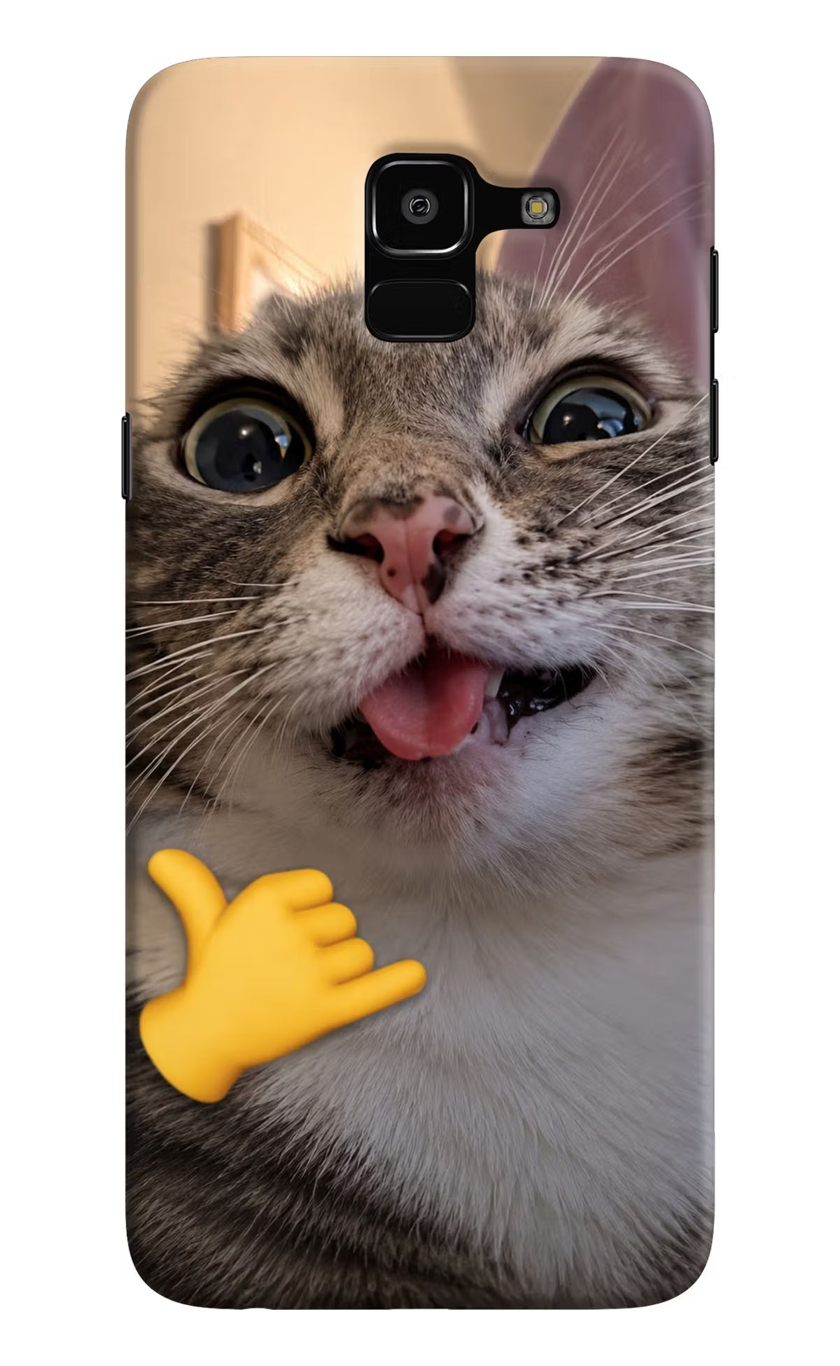 Silly Cat Call Samsung J6 Back Cover