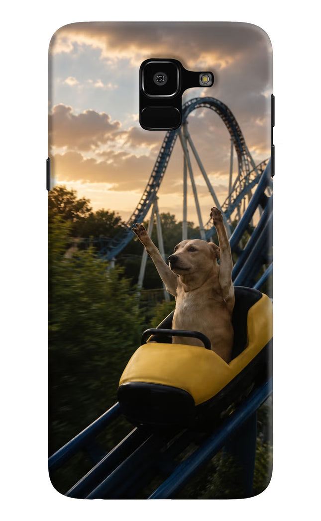 Rollercoaster Dog Samsung J6 Hard Case Back Cover by Casekaro