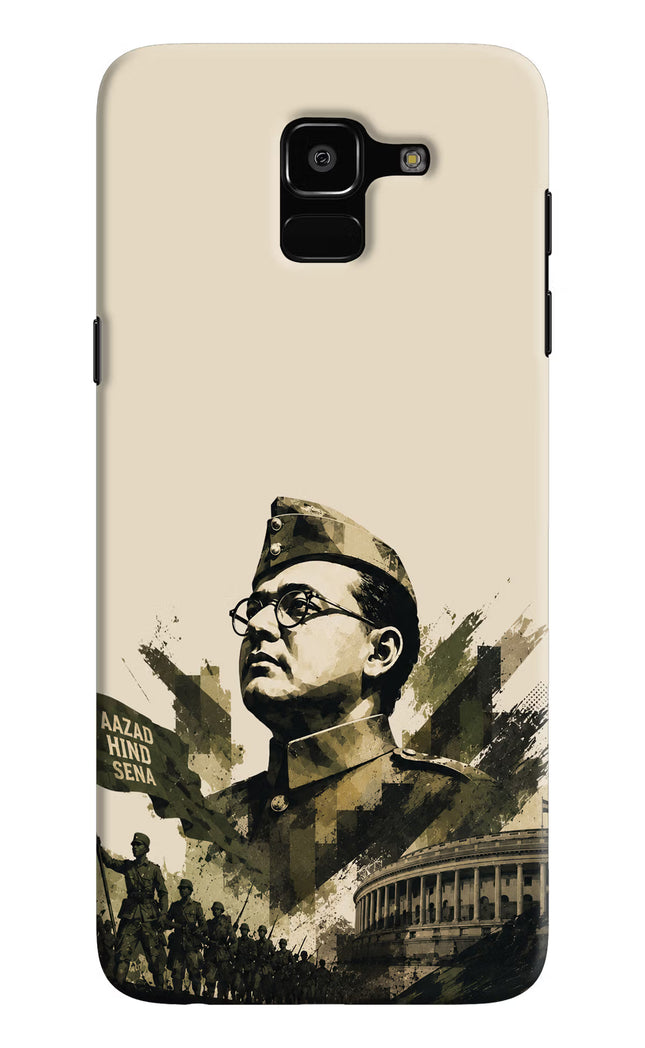 Netaji Rising Samsung J6 Hard Case Back Cover by Casekaro
