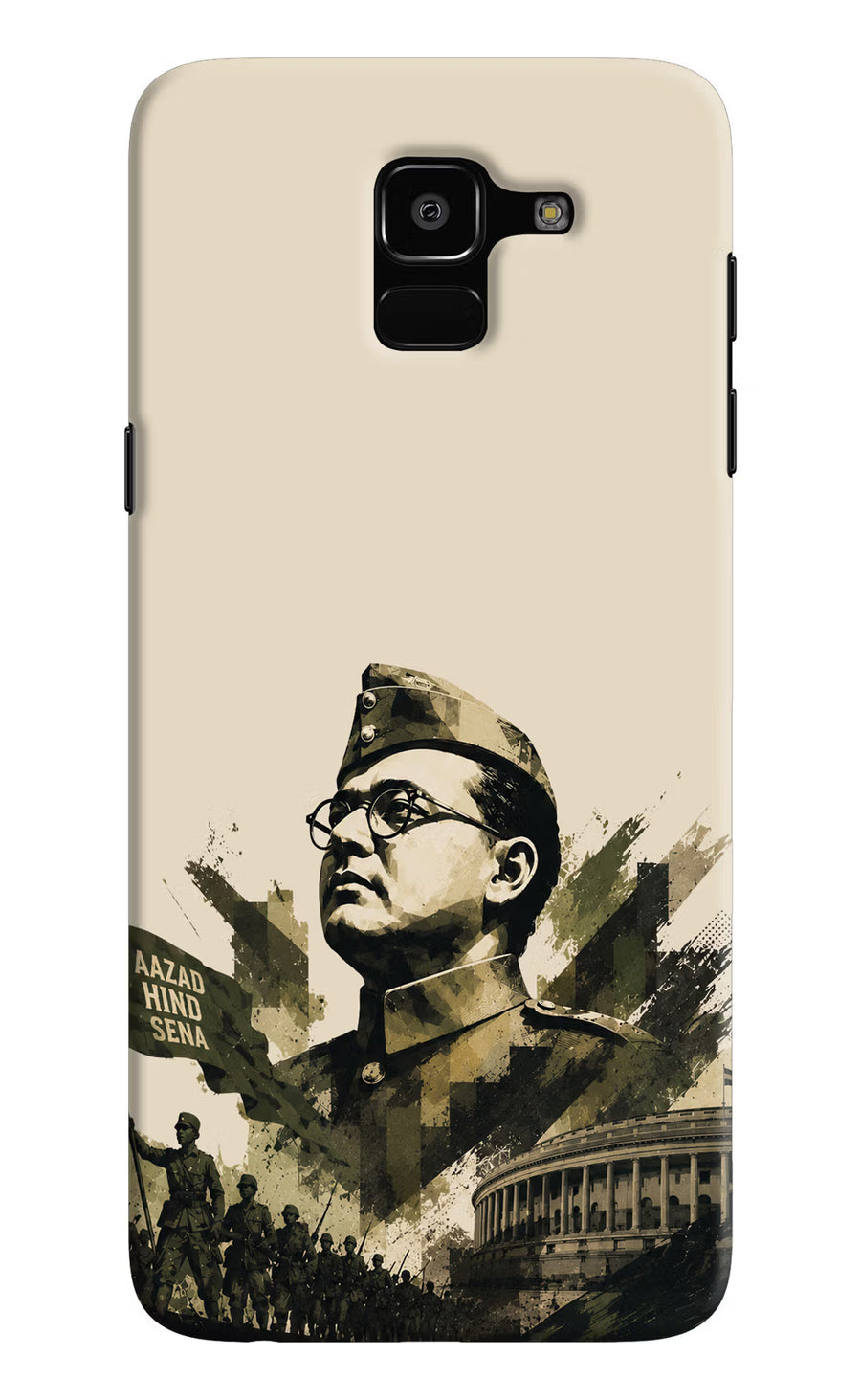 Netaji Rising Samsung J6 Back Cover, Hard case